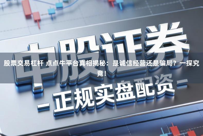 股票交易杠杆 点点牛平台真相揭秘：是诚信经营还是骗局？一探究竟！