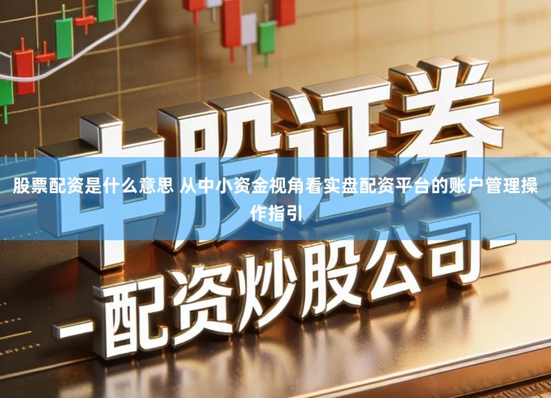 股票配资是什么意思 从中小资金视角看实盘配资平台的账户管理操作指引